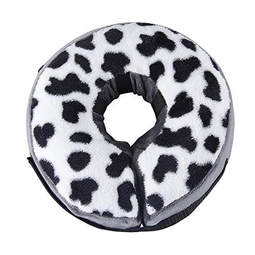 Ailopta Kegelhalsband für Hunde - Aufblasbares Halsband für Haustiere, Donut-Kragen, gesprenkeltes Muster,Verstellbares Hunde-Donut-Halsband, Hundekegelhalsband, weiches Haustier-Erholungshalsband von Ailopta