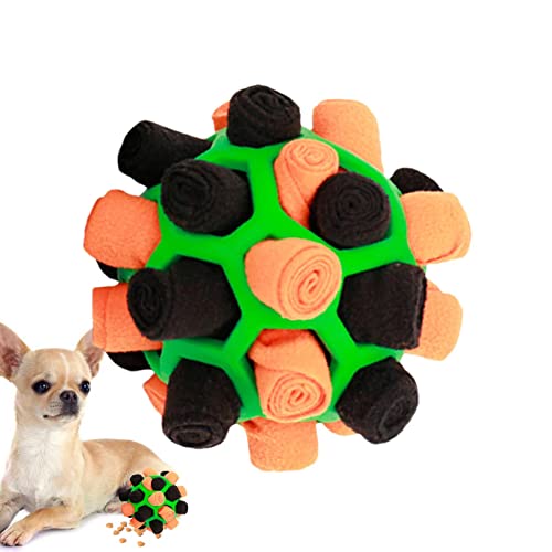 Ailopta Schnüffelball Für Hunde, Schnüffelteppich Schnüffelspielzeug, Interaktive Hundespielzeug Tragbarer Haustier Schnüffelball-Spielzeug Für Kleine Mittelgroße Hunde Haustier von Ailopta