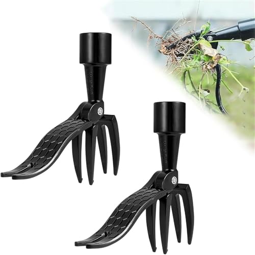 Ailovone Stand Up Unkrautstecher Unkrautkralle Unkrautentferner Abnehmbares Werkzeug zur Unkrautentfernung Kein Biegen Langlebiger Hand Unkrautabzieher Werkzeug für den Garten (2) von Ailovone