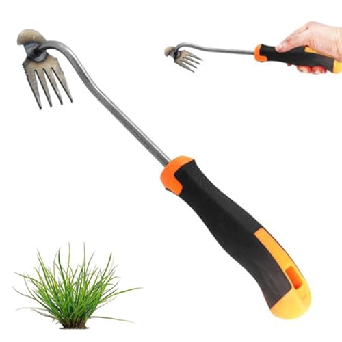 Ailovone UnkrautjäTer Unkrautentferner mit stiel Gartenarbeit Hand Unkrautstecher Unkraut Entferner Gerät Fugenkratzer Unkraut Entwurzelung Jäten Werkzeug (A1) von Ailovone