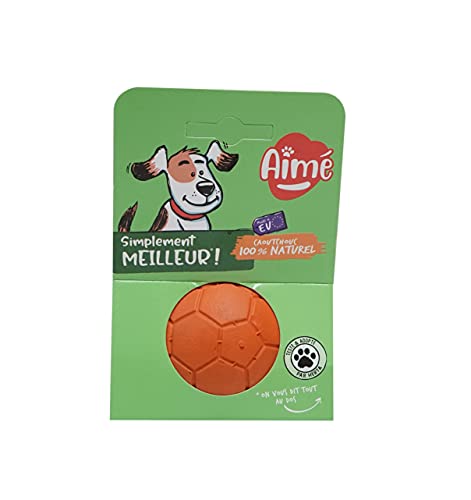 Aime Ball für Hunde, Gummi, 100% natürlich, langlebig, 6 cm von Aime