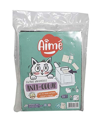 Aime Geruchshemmende Filter für Katzenstreu-Boxen – 3 Stück von Aimé