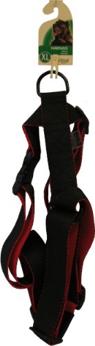 Aime Geschirr für Hunde, beidseitig, Schwarz/Rot, 40 mm Aime Geschirr für Hunde, beidseitig, Schwarz/Rot, 40 mm von Aime