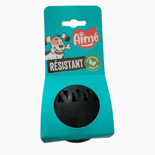 Aimé Hundespielzeug – Serie Cronos – Spielzeug für Hunde – Ball für Hunde – mit einem Behälter für Leckereien für Hunde – pflanzlich und natürlich – 8 cm – Spielzeug sehr robust – Hergestellt in Aimé Hundespielzeug – Serie Cronos – Spielzeug für Hunde – Ball für Hunde – mit einem Behälter für Leckereien für Hunde – pflanzlich und natürlich – 8 cm – Spielzeug sehr robust – Hergestellt in von Aime