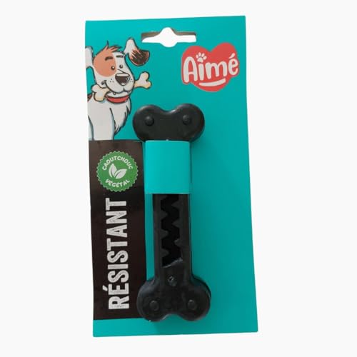 Aimé Hundespielzeug – Serie Cronos – Spielzeug für Hunde – mit einem Behälter für Leckerlis für Hunde – pflanzlich und natürlich – 13 cm – Spielzeug sehr robust von Aimé