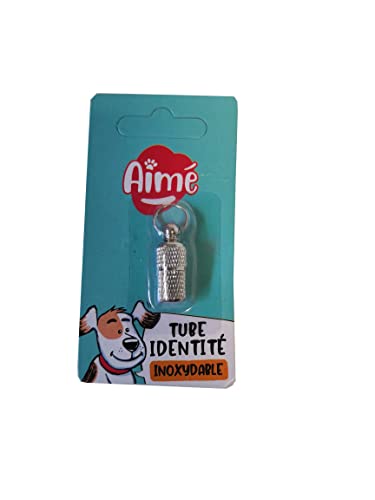 Aimé Aime ID-Schlauch aus Edelstahl für Hunde von Aime