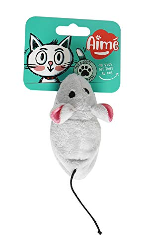 Aimé Interaktives Katzenspielzeug für den Innenbereich | 2-in-1-Plüschtier, wendbar, in Form Einer Maus oder eines Vogels Aimé Interaktives Katzenspielzeug für den Innenbereich | 2-in-1-Plüschtier, wendbar, in Form Einer Maus oder eines Vogels von Aimé