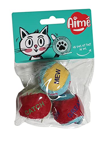 Aime Katzenspielzeug Ball, 3 Stück von Aimé