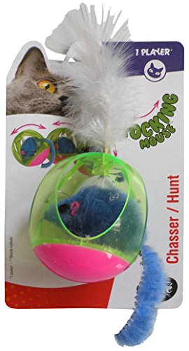 Aime Spielzeug für Katzen, Maxi-Ball, Kunststoff, Schaumaus, lustiges Spiel von Aimé