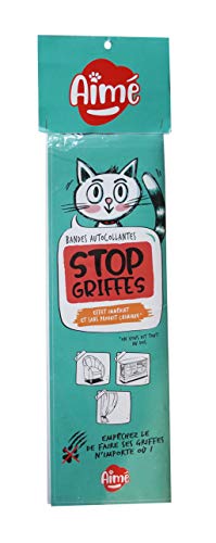 Aimé| Stop'Griffes Klebeband Doppelseitig Kratzschutz Sofa Katze x24| Sofaschutz Katze gegen Kratzer| Kratzschutz für Sofa, ohne schädliche Substanzen| Für alle Oberflächen| 30x4,5cm Aimé| Stop'Griffes Klebeband Doppelseitig Kratzschutz Sofa Katze x24| Sofaschutz Katze gegen Kratzer| Kratzschutz für Sofa, ohne schädliche Substanzen| Für alle Oberflächen| 30x4,5cm von Aime