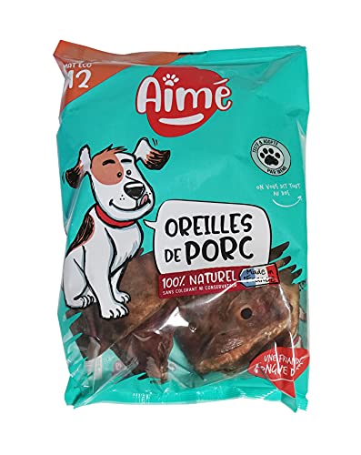 Aimé - Schweineohren Hunde x12- 100% Natürliche Hundeleckerli für Hunde und Welpen– Snacks für Hunde aller Rassen und Altersstufen- Getrocknetes Fleisch für Hund- Belohnung ohne Konservierungsstoffe Aimé - Schweineohren Hunde x12- 100% Natürliche Hundeleckerli für Hunde und Welpen– Snacks für Hunde aller Rassen und Altersstufen- Getrocknetes Fleisch für Hund- Belohnung ohne Konservierungsstoffe von Aimé