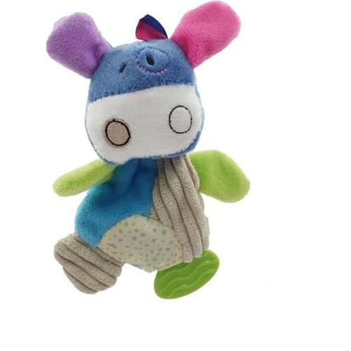 Aimé | Hundespielzeug Plüsch-Kuh 16 cm | Multicolor und Sound mit Squeaker zur Entwicklung der Sinne | Kuscheltier Hund für alle Größen und Altersstufen | Welpenspielzeug | Spielzeug-Zubehör von Aimé