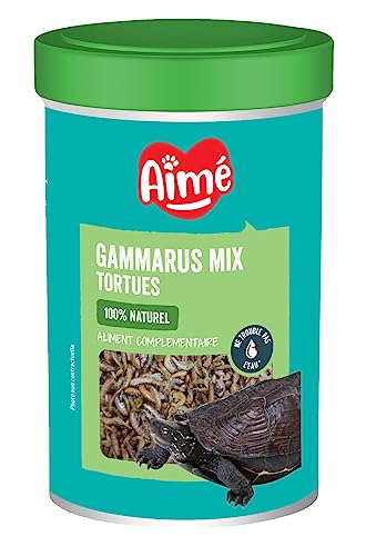 Aimé|Mix Gammarus|Schildkröten Futter für Wasserschildkröten|Natürliches Nahrungsergänzungsmittel|Aus Weichtieren und Krebstieren|Wasserschildkröten Futter |getrockene Gammarus & Garnelen|100g|1000ml Aimé|Mix Gammarus|Schildkröten Futter für Wasserschildkröten|Natürliches Nahrungsergänzungsmittel|Aus Weichtieren und Krebstieren|Wasserschildkröten Futter |getrockene Gammarus & Garnelen|100g|1000ml von Aimé