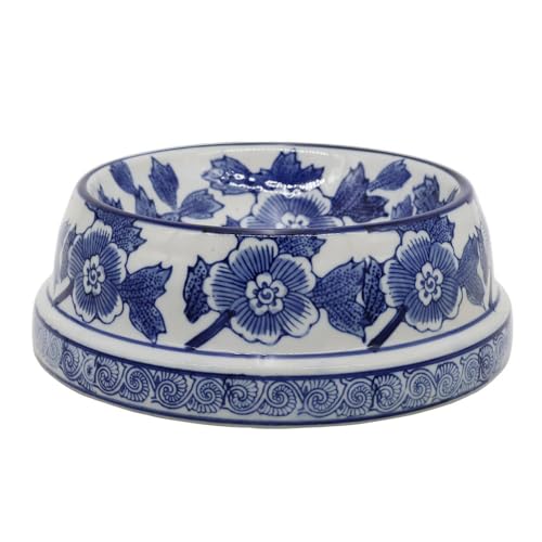 Aimusego Napf für Haustiere, Keramik, robust, rutschfest, Chinoiserie, für große Welpen, Katzen, Retriever, mittelgroße Hunde, 22,9 cm, Blau und Weiß Aimusego Napf für Haustiere, Keramik, robust, rutschfest, Chinoiserie, für große Welpen, Katzen, Retriever, mittelgroße Hunde, 22,9 cm, Blau und Weiß von Aimusego