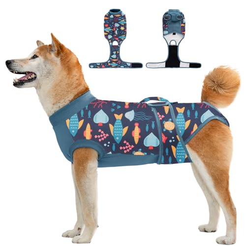 Aimydog Genesungsanzug für Hunde und Katzen, Einteiler für Hündinnen, männliche Hunde, für kastrierte Kastanien, Ersatz für E-Halsband und Kegel, Anti-Lecken, atmungsaktiver Einteiler für kleine, Aimydog Genesungsanzug für Hunde und Katzen, Einteiler für Hündinnen, männliche Hunde, für kastrierte Kastanien, Ersatz für E-Halsband und Kegel, Anti-Lecken, atmungsaktiver Einteiler für kleine, von Aimydog
