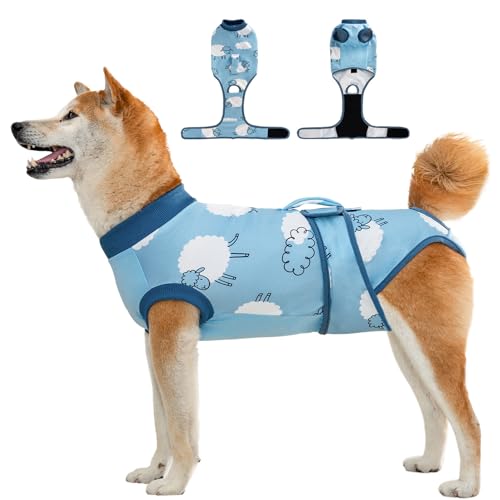 Aimydog Genesungsanzug für Hunde und Katzen, Einteiler für Hündinnen, männliche Hunde, für kastrierte Kastanien, Ersatz für E-Halsband und Kegel, Anti-Lecken, atmungsaktiver Einteiler für kleine, Aimydog Genesungsanzug für Hunde und Katzen, Einteiler für Hündinnen, männliche Hunde, für kastrierte Kastanien, Ersatz für E-Halsband und Kegel, Anti-Lecken, atmungsaktiver Einteiler für kleine, von Aimydog
