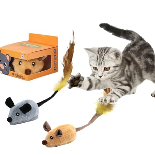 Ainiupi Interaktives Katzenspielzeug Maus bewegliche Katze Spielzeug für Indoor-Katzen Ainiupi Interaktives Katzenspielzeug Maus bewegliche Katze Spielzeug für Indoor-Katzen von Ainiupi