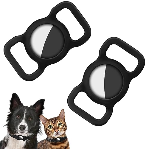 Ainiv Silikon Schutz Hülle, 2 STÜCK Silikon Schutzhülle für AirTag, Kompatibel mit Apple Airtag Finder Hundehalsband, Pet Loop Holder für AirTags, Tracking Finder Hunde und Katze Haustierzubehör Ainiv Silikon Schutz Hülle, 2 STÜCK Silikon Schutzhülle für AirTag, Kompatibel mit Apple Airtag Finder Hundehalsband, Pet Loop Holder für AirTags, Tracking Finder Hunde und Katze Haustierzubehör von Ainiv