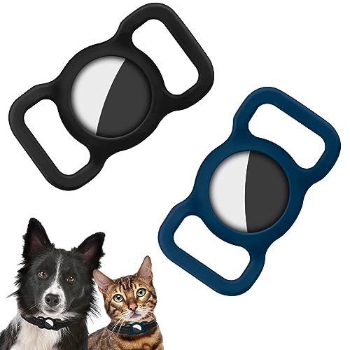 Ainiv Silikon Schutz Hülle, 2 STÜCK Silikon Schutzhülle für AirTag, Kompatibel mit Apple Airtag Finder Hundehalsband, Pet Loop Holder für AirTags, Tracking Finder Hunde und Katze Haustierzubehör Ainiv Silikon Schutz Hülle, 2 STÜCK Silikon Schutzhülle für AirTag, Kompatibel mit Apple Airtag Finder Hundehalsband, Pet Loop Holder für AirTags, Tracking Finder Hunde und Katze Haustierzubehör von Ainiv