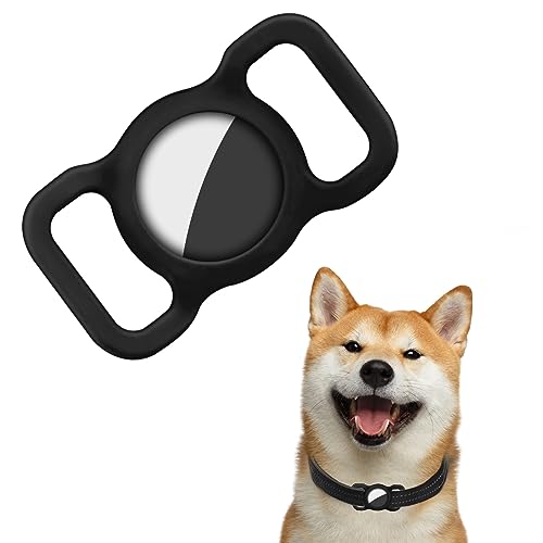 Ainiv Silikon Schutz Hülle, Silikon Schutzhülle für AirTag, Kompatibel mit Apple Airtag Finder Hundehalsband, Pet Loop Holder für AirTags, Tracking Finder Hunde und Katze Haustierzubehör (Schwarz) Ainiv Silikon Schutz Hülle, Silikon Schutzhülle für AirTag, Kompatibel mit Apple Airtag Finder Hundehalsband, Pet Loop Holder für AirTags, Tracking Finder Hunde und Katze Haustierzubehör (Schwarz) von Ainiv