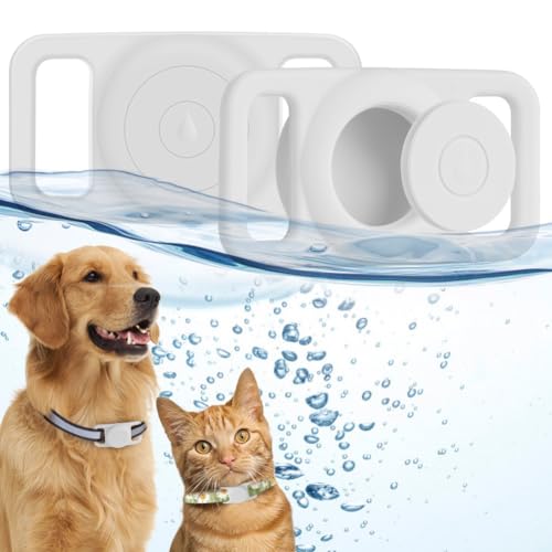 Ainiv Silikon Schutz Hülle, Wasserdicht Schutzhülle für AirTag, Kompatibel mit Apple Airtag GPS Finder Hundehalsband, Pet Loop Holder für AirTags, Tracking Finder Hunde und Katze Haustierzubehör Ainiv Silikon Schutz Hülle, Wasserdicht Schutzhülle für AirTag, Kompatibel mit Apple Airtag GPS Finder Hundehalsband, Pet Loop Holder für AirTags, Tracking Finder Hunde und Katze Haustierzubehör von Ainiv