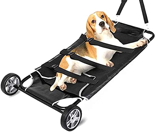 Zusammenklappbare Tiertrage, Tiertragewagen Mit Geräuschlosen Rädern, Für Hunde Und Andere Tiere, 45 X 22 Zoll, Max. 250 Lbs Zusammenklappbare Tiertrage, Tiertragewagen Mit Geräuschlosen Rädern, Für Hunde Und Andere Tiere, 45 X 22 Zoll, Max. 250 Lbs von Aioneer