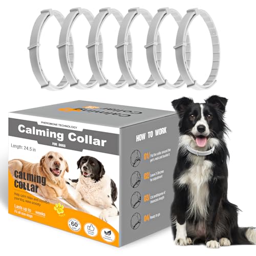 Beruhigendes Halsband für Hunde mit langanhaltendem Pheromon, beruhigendes Hundehalsband hilft, unerwünschtes Verhalten zu reduzieren, Stressabbau, hält 120 Tage, 63,5 cm, flexibel, verstellbar, für Beruhigendes Halsband für Hunde mit langanhaltendem Pheromon, beruhigendes Hundehalsband hilft, unerwünschtes Verhalten zu reduzieren, Stressabbau, hält 120 Tage, 63,5 cm, flexibel, verstellbar, für von Aiorddl
