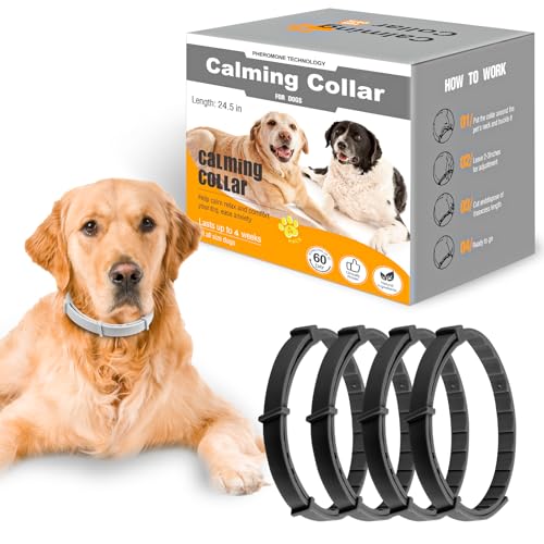Beruhigendes Hundehalsband hilft, unerwünschtes Verhalten zu reduzieren, Stressabbau hält 120 Tage, 63,5 cm, Größe flexibel, verstellbar, für Welpen und erwachsene Hunde Beruhigendes Hundehalsband hilft, unerwünschtes Verhalten zu reduzieren, Stressabbau hält 120 Tage, 63,5 cm, Größe flexibel, verstellbar, für Welpen und erwachsene Hunde von Aiorddl