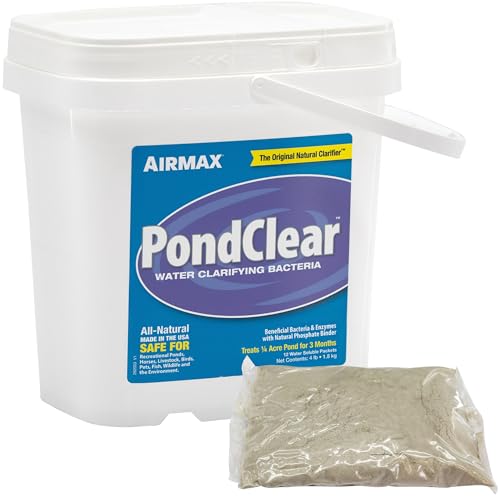 Airmax PondClear Klärbehandlung für Bakterien und Enzyme mit Ecoboost PRx, klares und sauberes Wasser für Teiche und Seen, 12 Packungen Airmax PondClear Klärbehandlung für Bakterien und Enzyme mit Ecoboost PRx, klares und sauberes Wasser für Teiche und Seen, 12 Packungen von Airmax