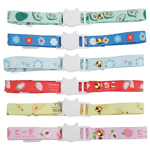 Airshi Katzenhalsband, 6 Stück, Sicherheits-Katzenhalsband für Kleine Katzen und Hunde von Airshi
