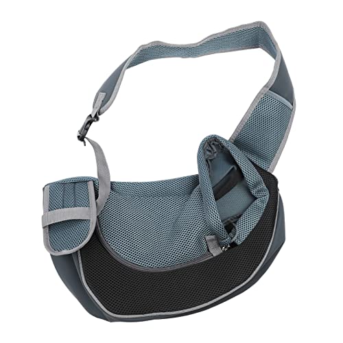 Airshi Katzentragetasche, Freihändig, eine Schulter, Leichte Haustiertragetasche für Katzen auf Reisen (Schwarz) von Airshi