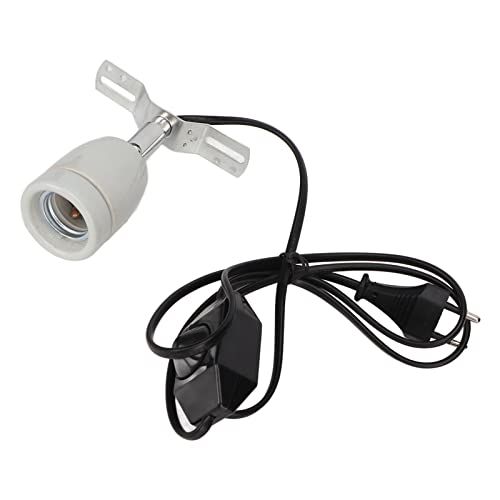 Airshi Reptilien-Wärmelampenhalter, Drehbare Last 400 W Reptilien-Keramiklampenhalter für Schlangen-Tageslicht E27 (EU-Stecker 110-220 V) von Airshi