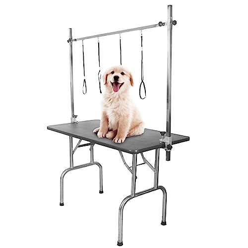 Airshi Robuster Pflegetischständer, Edelstahl-Pflegetischarm, Desktop-Haustierpflege für Beauty Cat Dog (1,15 m Tischhalterung) von Airshi