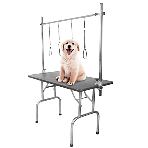 Airshi Robuster Pflegetischständer, Edelstahl-Pflegetischarm, Desktop-Haustierpflege für Beauty Cat Dog (1,2 m Tischhalterung) von Airshi