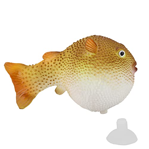 Aquarium Kugelfisch, Realistische Gummifischsimulation mit Saugnapf für Aquarien von Airshi