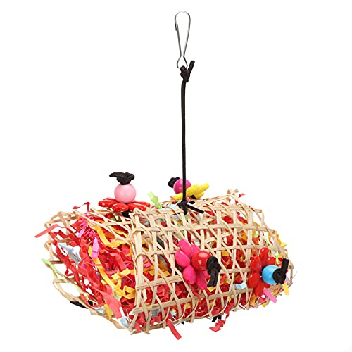 Bambus-Papierspielzeug für Papageien, Gewebte Bambusmaterialien, um Langeweile bei Vögeln zu Reduzieren, Papageien-Kauspielzeug Zum Aufhängen für Vögel Bambus-Papierspielzeug für Papageien, Gewebte Bambusmaterialien, um Langeweile bei Vögeln zu Reduzieren, Papageien-Kauspielzeug Zum Aufhängen für Vögel von Airshi