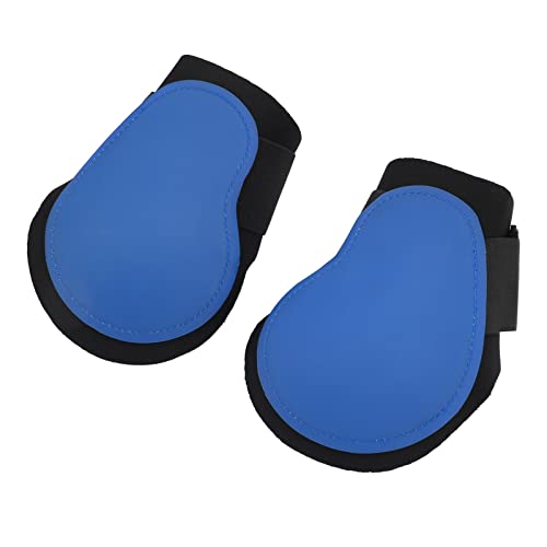 Schutz für die Hinterbeine des Pferdes, Sicherer Sitz, Elastische Gamaschen, Schweißfest Zum Reiten (Blaue Hinterbeine 22,8 x 16 cm / 9,0 x 6,3 Zoll) von Airshi