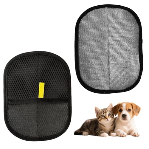 Aisikoo Fell Magnet Handschuh – Fingerloser Tierhaarentferner Handschuh für Hunde & Katzen, Fellmagnet zur Tierhaarentfernung Hundehaare Entfernen von Kleidung, Sofa & mehr (2 Stück) von Aisikoo