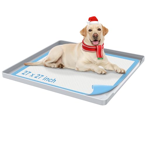 Aisslro Urinierpad-Halter für Hunde, 68 x 68 cm, Rutschfester Silikon-Welpen-Pad-Halter mit 2,5 cm erhöhtem Rand, Bodenschutz für den Innenbereich, passend für die meisten Trainingspads, leicht zu Aisslro Urinierpad-Halter für Hunde, 68 x 68 cm, Rutschfester Silikon-Welpen-Pad-Halter mit 2,5 cm erhöhtem Rand, Bodenschutz für den Innenbereich, passend für die meisten Trainingspads, leicht zu von Aisslro
