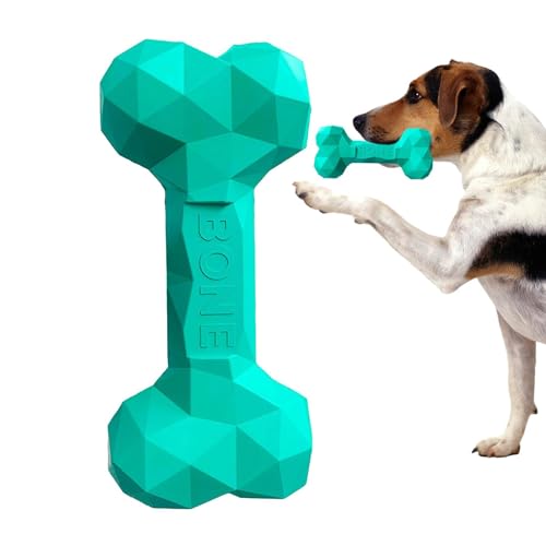Aisyrain Kausnacks für Welpen zum Zahnen, Unzerstörbares Hundespielzeug für Aggressive Kauer, Unzerstörbares, knochenförmiges Kauspielzeug für Hunde, bereicherndes Hundespielzeug zur Unterstützung von Aisyrain