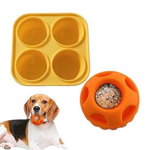 Aisyrain Puzzleball für Hunde, Interaktives Hundeballspielzeug, Hundespielzeug zur Futterausgabe, Leckball für Hunde mit Tablett, Befüllbares Hundespielzeug für kleine und große Hunde von Aisyrain