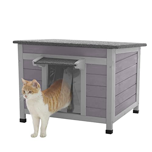 Aivituvin Feral Katzenhaus für den Innen- und Außenbereich, wasserdicht, für Kaninchen, Katzen, Hunde und andere Kleintiere, Asphaltdach Aivituvin Feral Katzenhaus für den Innen- und Außenbereich, wasserdicht, für Kaninchen, Katzen, Hunde und andere Kleintiere, Asphaltdach von Aivituvin