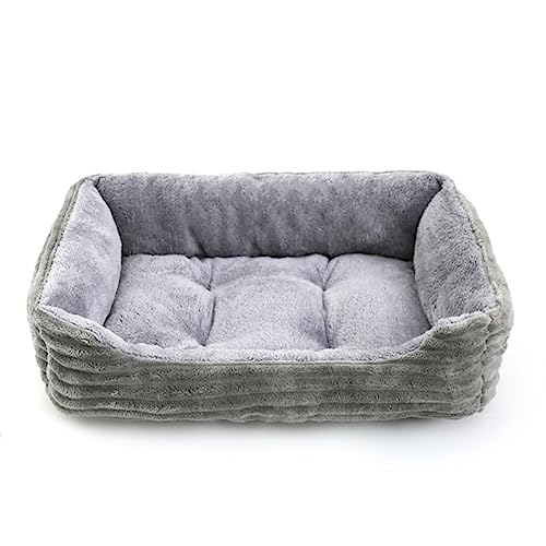 Aiwjeakh Graues Hundebett, Quadratisch, Plüsch, Hundehüttenmatte, Kleine und Mittelgroße Hundesofa-Matratze, Heimtierbedarf, 70 X 55 cm Aiwjeakh Graues Hundebett, Quadratisch, Plüsch, Hundehüttenmatte, Kleine und Mittelgroße Hundesofa-Matratze, Heimtierbedarf, 70 X 55 cm von Aiwjeakh