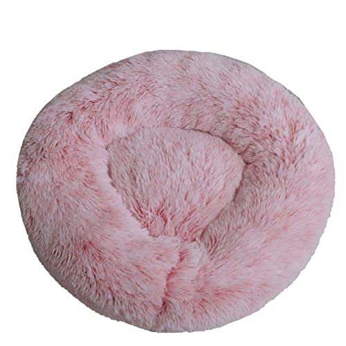 Aixingxing Plüsch-Donut-Haustierbett für Hunde und Katzen, beruhigendes Haustierbett für Hunde, Katzen, Haustiere, weiches, rundes Kissenbett mit rutschfester Unterseite und waschbar (L 60 cm, Rosa) Aixingxing Plüsch-Donut-Haustierbett für Hunde und Katzen, beruhigendes Haustierbett für Hunde, Katzen, Haustiere, weiches, rundes Kissenbett mit rutschfester Unterseite und waschbar (L 60 cm, Rosa) von Aixingxing