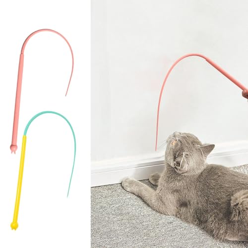 Aizuoni 2 Stück Katzenangel Lang, Silikon Teaser-zauberstab Für Katzen, Interaktives Katzenstab Katzenspielzeug, Weicher Teaser-Zauberstab Für Den Heimkäfig, Tragbares Haustierspielzeug Zum Erkunden Aizuoni 2 Stück Katzenangel Lang, Silikon Teaser-zauberstab Für Katzen, Interaktives Katzenstab Katzenspielzeug, Weicher Teaser-Zauberstab Für Den Heimkäfig, Tragbares Haustierspielzeug Zum Erkunden von Aizuoni