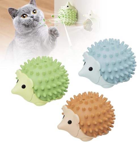 Aizuoni 3 Stück Katzenminzen-Leckbälle Spielzeug Für Katzen -katzenspielzeug Ball In Igelform,Katzenscheuerstab, Kätzchen-Kauspielzeug, Katzenminze-Spielzeug, Katzen-Energieball Zum Katzenlecken, Aizuoni 3 Stück Katzenminzen-Leckbälle Spielzeug Für Katzen -katzenspielzeug Ball In Igelform,Katzenscheuerstab, Kätzchen-Kauspielzeug, Katzenminze-Spielzeug, Katzen-Energieball Zum Katzenlecken, von Aizuoni