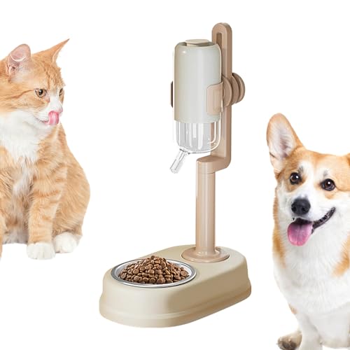 Aizuoni Automatischer Futterspender Für Hunde,Haustiernäpfe | Für Kleine Und Mittelgroße Haustiere Hunde Wasserspender Und Futterspender Für Hunde, Katzen, Haustiere von Aizuoni