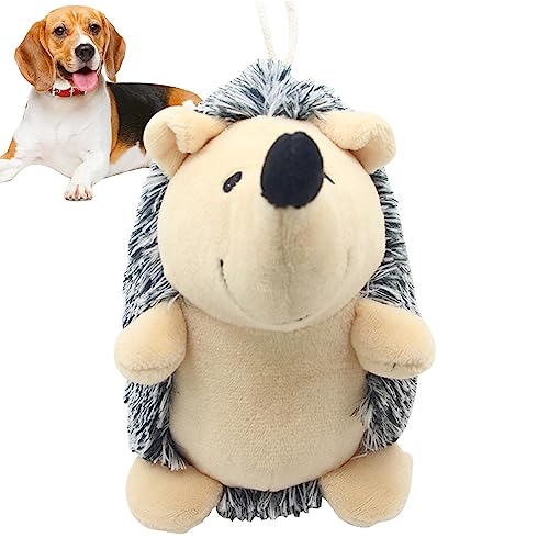 Aizuoni Hund Quietschender Igel | Plüschtier für Hunde, Beißspielzeug für Hunde - Kauspielzeug für Welpen, süßes und langlebiges Igelspielzeug für kleine, mittlere und große Hunde von Aizuoni