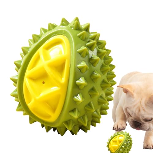 Aizuoni Hunde-Durian-Spielzeug | Kauspielzeug für Hunde in Durianform,Haustierspielzeug, Quietschspielzeug zum Kauen von Hunden für mittelgroße bis große Hunde, lindert Langeweile und trainiert ihre von Aizuoni