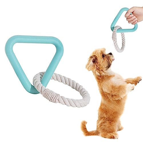 Aizuoni Hundeseilspielzeug,Welpenspielzeug Tauziehen Unzerstörbares Haustier-Seilspielzeug zum Kauen, Training und Training – interaktives Spielzeug für kleine, mittelgroße und große Rassen von Aizuoni